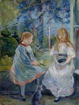 Little Girls at the Window, Jeanne and Edma Bodeau
